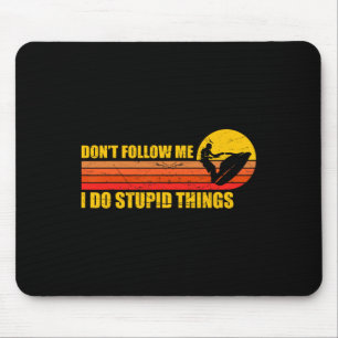 Funny Retro Jet Ski Jetski Jet Skier Vintage Mouse Pad