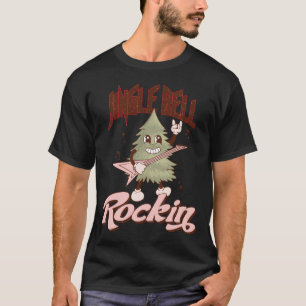 Funny Retro Jingle Bell Rocking Christmas Tree T-Shirt