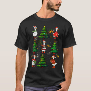 Funny Retro Merry Goosemas Christmas Silly Goose X T-Shirt