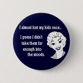 Funny Retro Mum Button