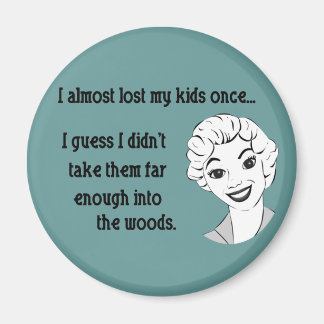 Funny Retro Mum Magnet