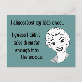 Funny Retro Mum Postcard