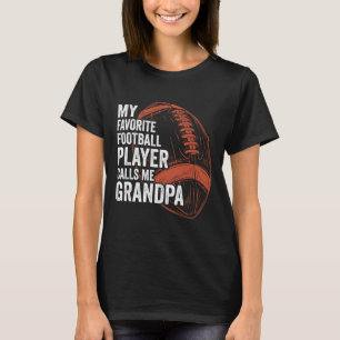 Funny Retro My Favourite Football Player Calls Me T-Shirt