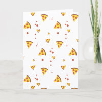 Funny Retro Pepperoni Pizza Minimalist Pattern