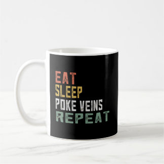 Funny Retro Phlebotomist Gifts For Women Poke Coffee Mug