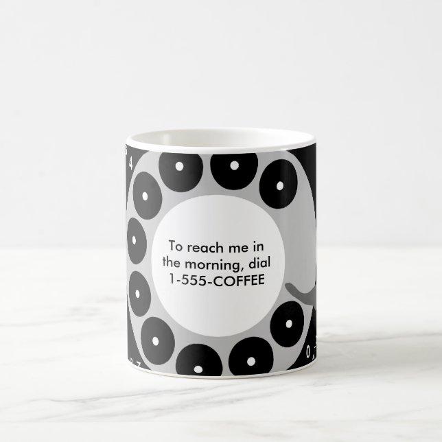 Funny Retro Phone Coffee Mug (Center)