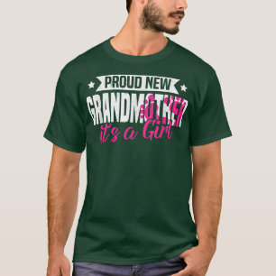 Funny Retro Proud New Grandmother It's A Girl Gend T-Shirt