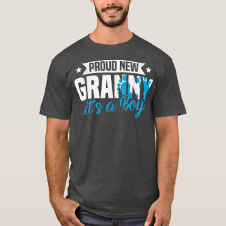Funny Retro Proud New Granny It's A Boy Gender Rev T-Shirt