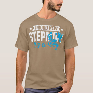 Funny Retro Proud New Stepmom It's A Boy Gender Re T-Shirt