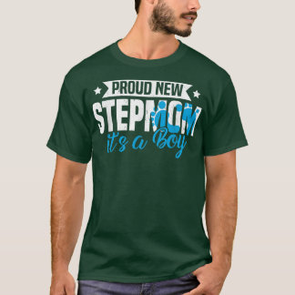 Funny Retro Proud New Stepmom It's A Boy Gender Re T-Shirt