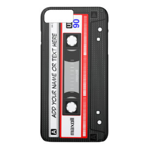 Funny Retro Red Music Cassette Tape Pattern Case-Mate iPhone Case