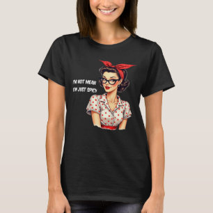 Funny Retro Rockabilly Spicy Woman Tee