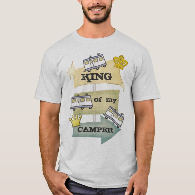 Funny Retro RV Camper / Trailer T-Shirt (Front)