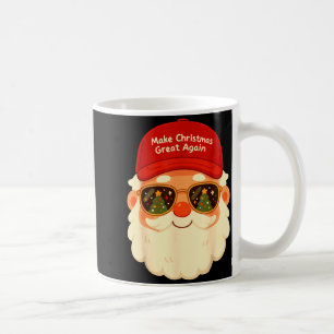 Funny Retro Santa Christmas Trump Xmas Men Women  Coffee Mug