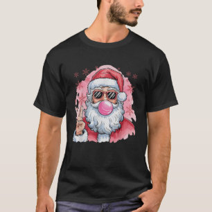 Funny Retro Santa Claus Christmas Bubble Gum with  T-Shirt