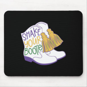 Funny Retro Shake Your Bootie Mardi Gras Costume N Mouse Pad