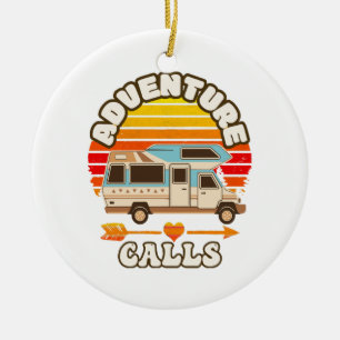 Funny Retro St Patricks Day - Camp Shenanigans Co Ceramic Tree Decoration