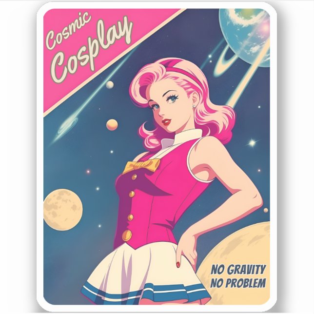 Funny Retro Style Japan Kawaii Cosplay Humour (Front)