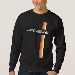 Funny Retro Synthesizer Synth Keyboard Collector M Sweatshirt
