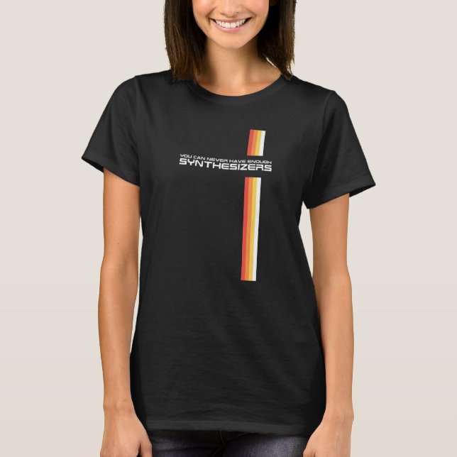 Funny Retro Synthesizer Synth Keyboard Collector M T-Shirt (Front)