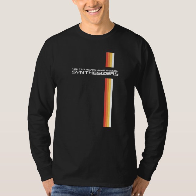 Funny Retro Synthesizer Synth Keyboard Collector M T-Shirt (Front)