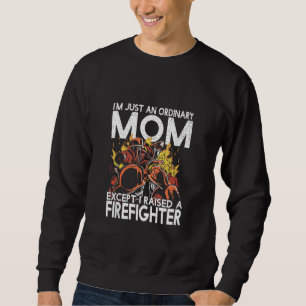 Funny Retro Vintage Firefighter Mum Sweatshirt