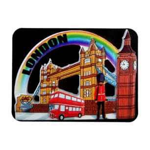 Funny Retro Vintage London England Magnet