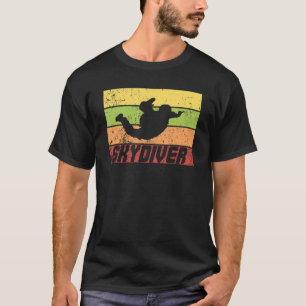 Funny Retro Vintage Skydiver Skydiving Parachuting T-Shirt