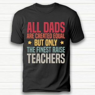 Funny Retro Vintage Teacher Dad Retirement Black T-Shirt