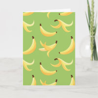 Funny Retro Yellow Banana Pattern Party Editable