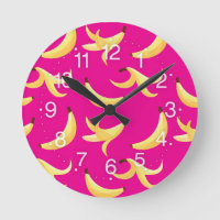 Funny Retro Yellow Banana Pattern Party Editable