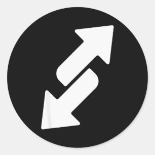 Funny Reverse Costume Classic Round Sticker