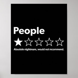 Funny Review People Absolute Would Not Recommend  Poster