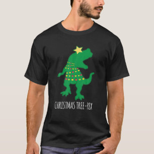 Funny Rex Dinosaur Pun Christmas Tree Rex T-Shirt