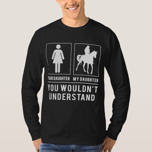 Funny Riding Husband Tee - Because Our Love for Ri (Front)