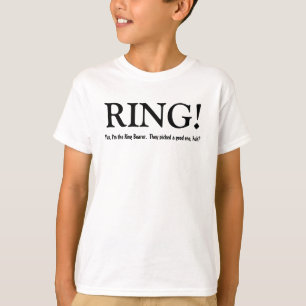 Funny Ring Bearer Customisable Wedding Party Shirt