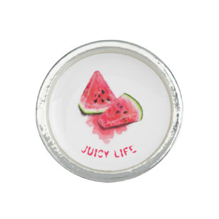 Funny Ring with Sweet Juicy Watermelon Pieces
