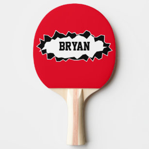 Funny ripped hole table tennis ping pong paddle