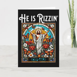 Funny Rizz He Is Rizzin Jesus  Card