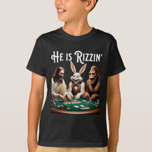 Funny Rizz He Is Rizzin Jesus T-Shirt