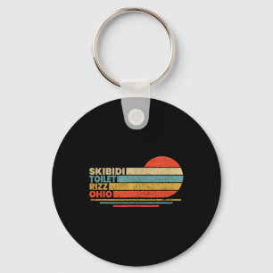 Funny Rizzler Skibidi Toilet Rizz Ohio - Uni-adult Key Ring
