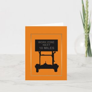 Funny Road Of Life Encouragement Greeting Card