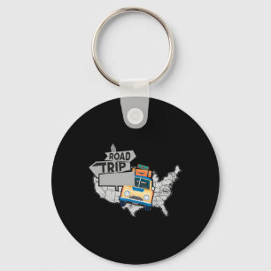Funny Road Trip For Family Road Trip 2025 Shirt Fu Key Ring