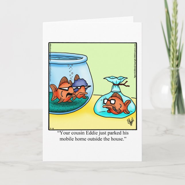 Funny Road Trip Humour Greeting Card (Front)