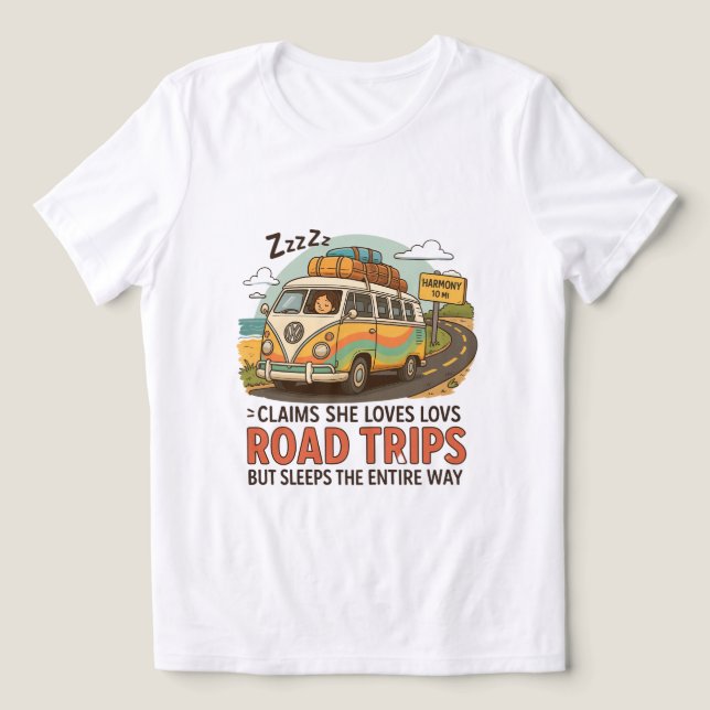 Funny Road Trip PNG  Tri-Blend Shirt (Design Front)