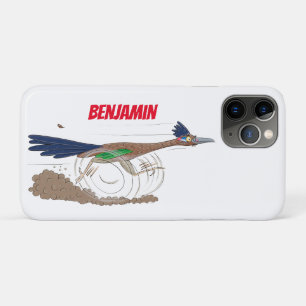 Funny roadrunner bird cartoon illustration Case-Mate iPhone case