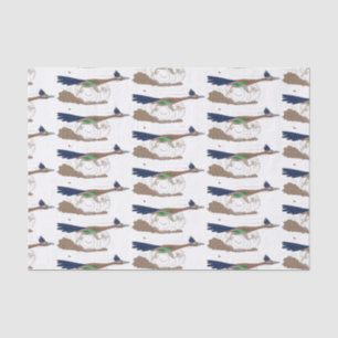 Funny roadrunner bird cartoon illustration tissue paper