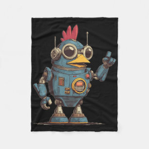 Funny Robot Ai Chicken Costume For Robots Lovers  Fleece Blanket