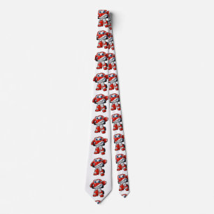 Funny Robot car cartoon    - Choose back colour Tie