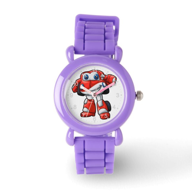 Funny Robot car cartoon |  - Choose back colour Watch (Front)
